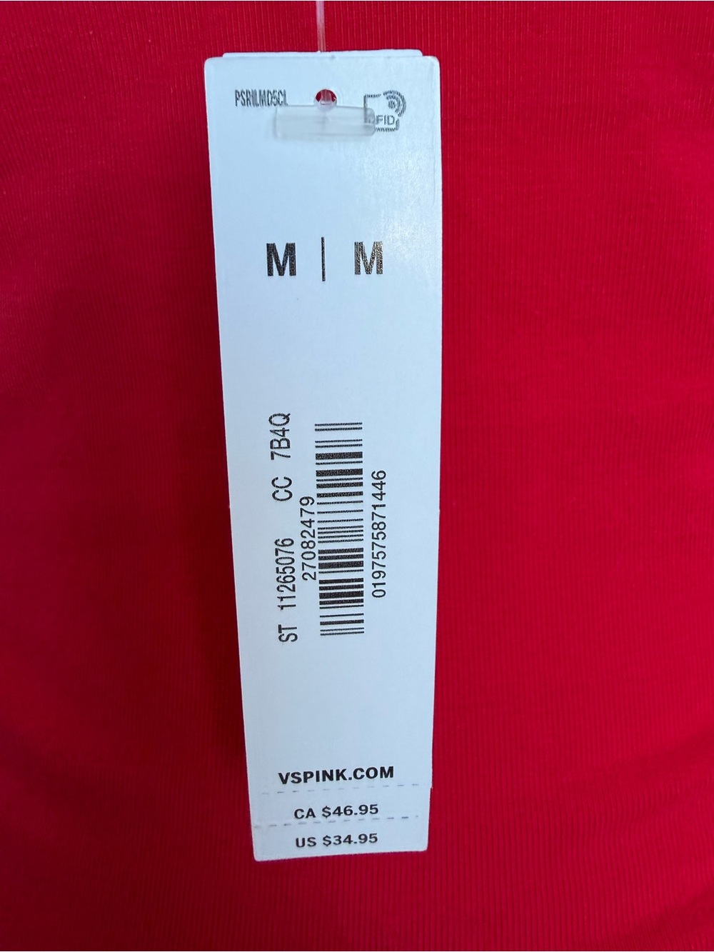 Victorias Secret PINK crisscross Red tank Sz Medium - Picture 7 of 16